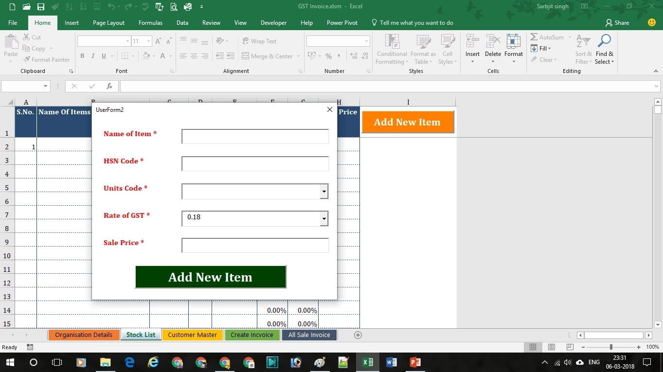 GST Invoice Format 3.1 - Unprotected Dynamic Excel sheet - Image 6