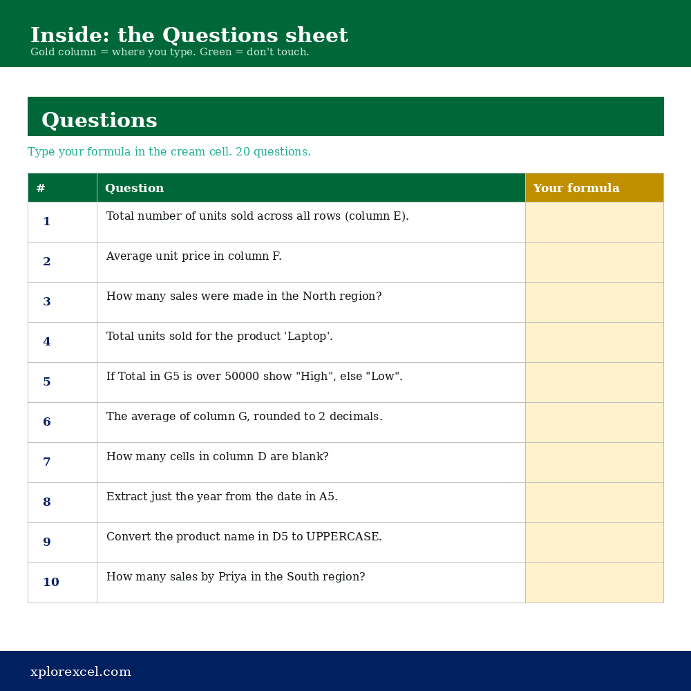 Excel Interview Prep Pack - Image 2