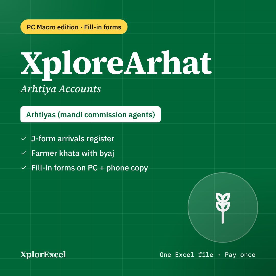 XploreArhat PC Macro Edition – Arhtiya with Entry Forms