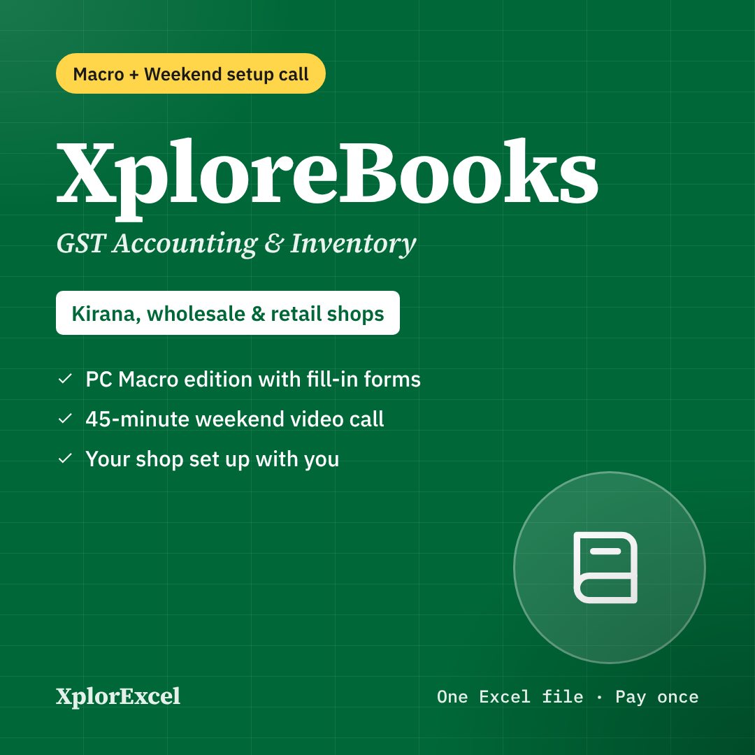 XploreBooks Macro + Setup – PC Macro Edition with a 45-minute Weekend Setup Call