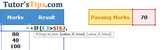 IF Function in Excel - Free Explanation with example Example of If Function - Solution Step no. 2 - second way