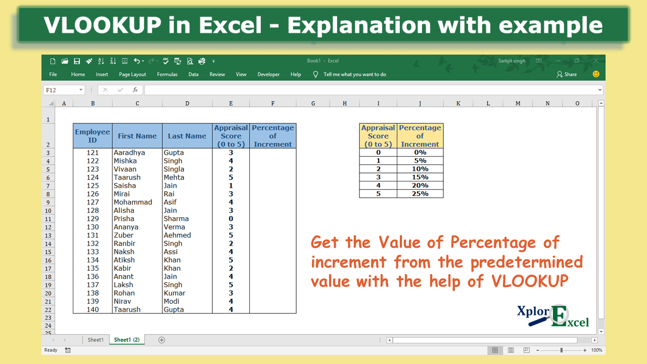 How to use VLOOKUP in Excel - free explanation-min