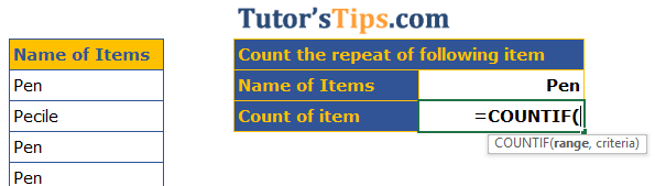 COUNTIF Excel Function - Download 2 Practice Sheets Excel-COUNIF-Function-Solution-1-min