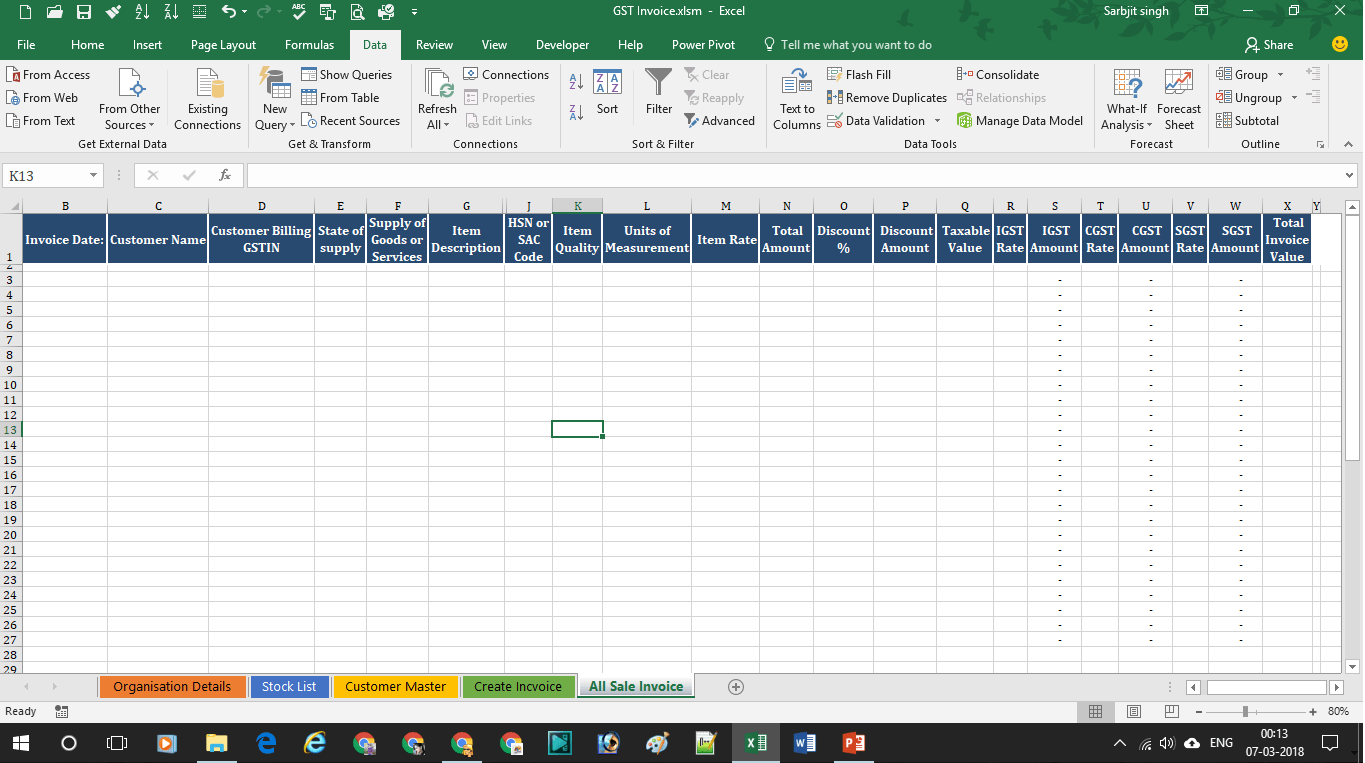 GST Invoice format GST Invoice format