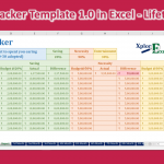 Saving Tracker Template 1.0 in Excel - Lifetime Free