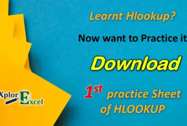 Download Practice Sheet For HLOOKUP - Sheet No. 1