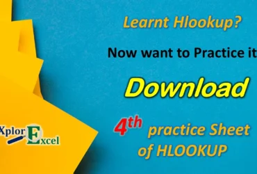 Download Practice Sheet For HLOOKUP - Sheet No. 4