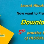 Download Practice Sheet For HLOOKUP Sheet No. 5