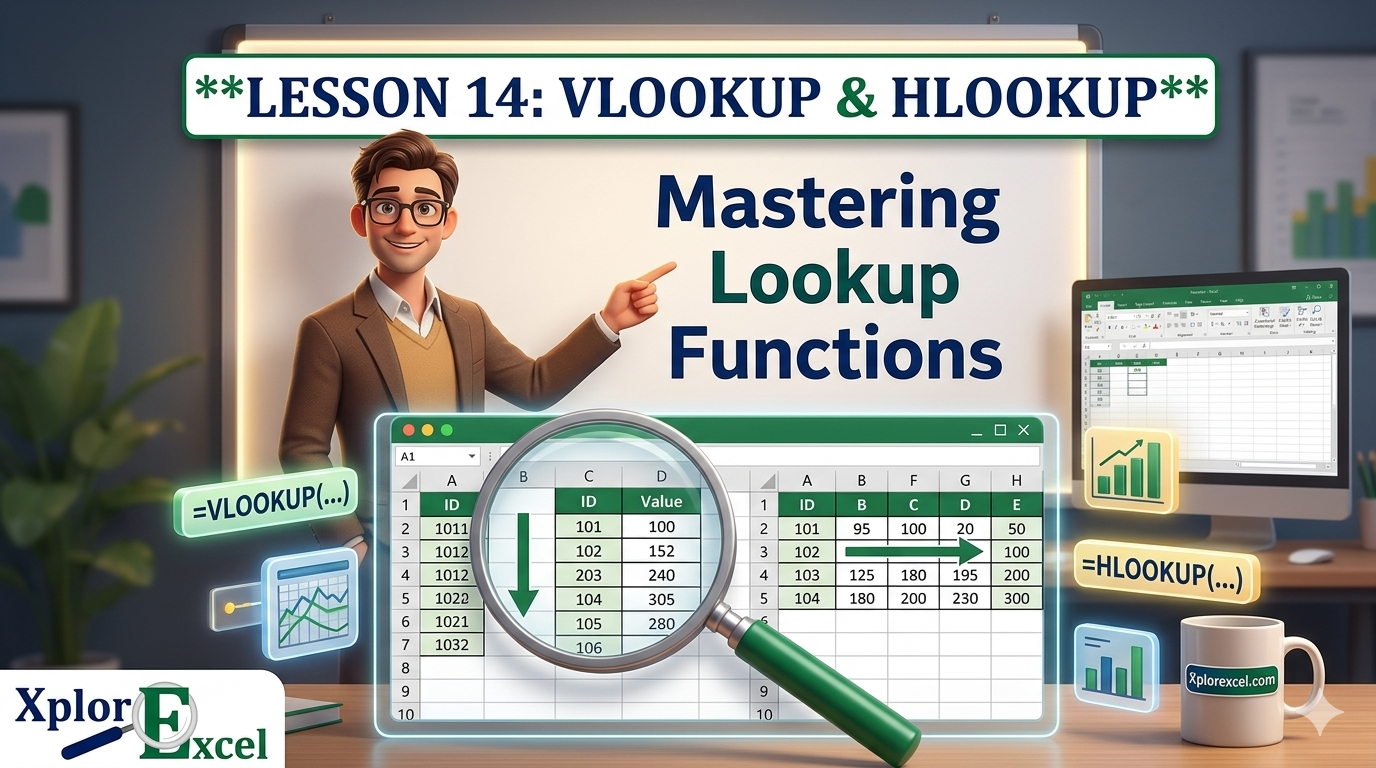 VLOOKUP and HLOOKUP in Excel — XplorExcel tutorial