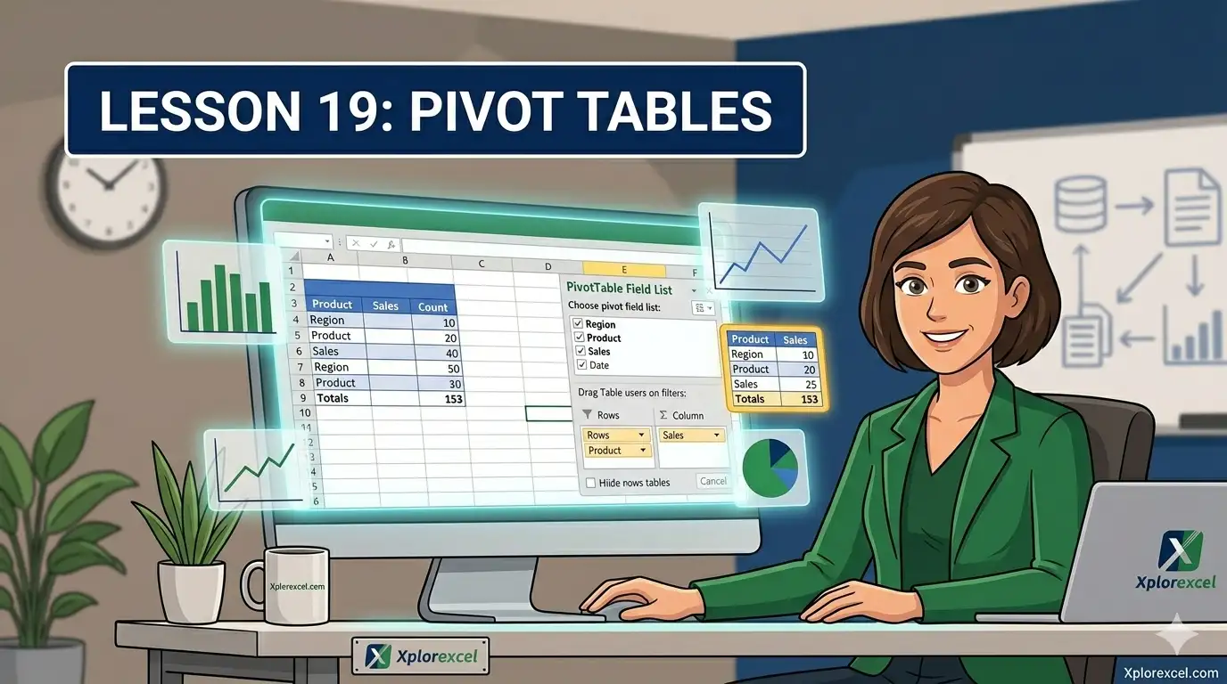 pivot tables in Excel — XplorExcel tutorial