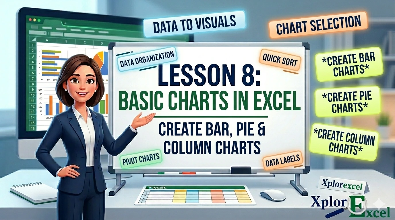 basic charts in Excel — XplorExcel tutorial