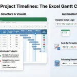 Project Timeline Gantt Chart Template in Excel – Free Download
