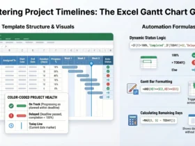 Project Timeline Gantt Chart Template in Excel – Free Download