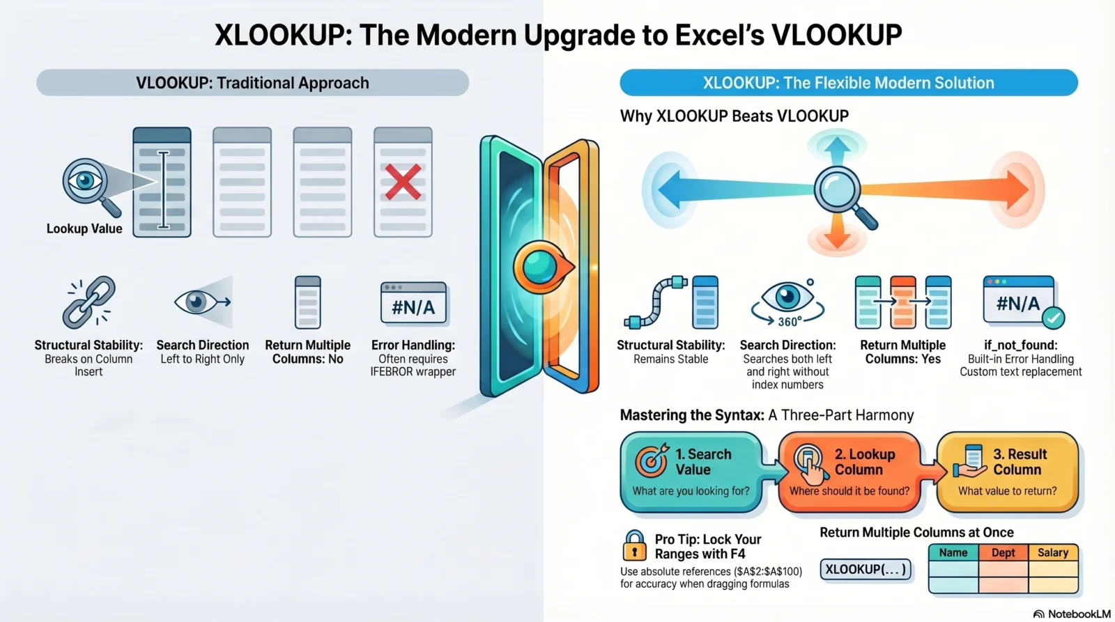 XLOOKUP Function in Excel – The Modern Replacement for VLOOKUP