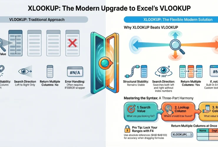 XLOOKUP Function in Excel – The Modern Replacement for VLOOKUP