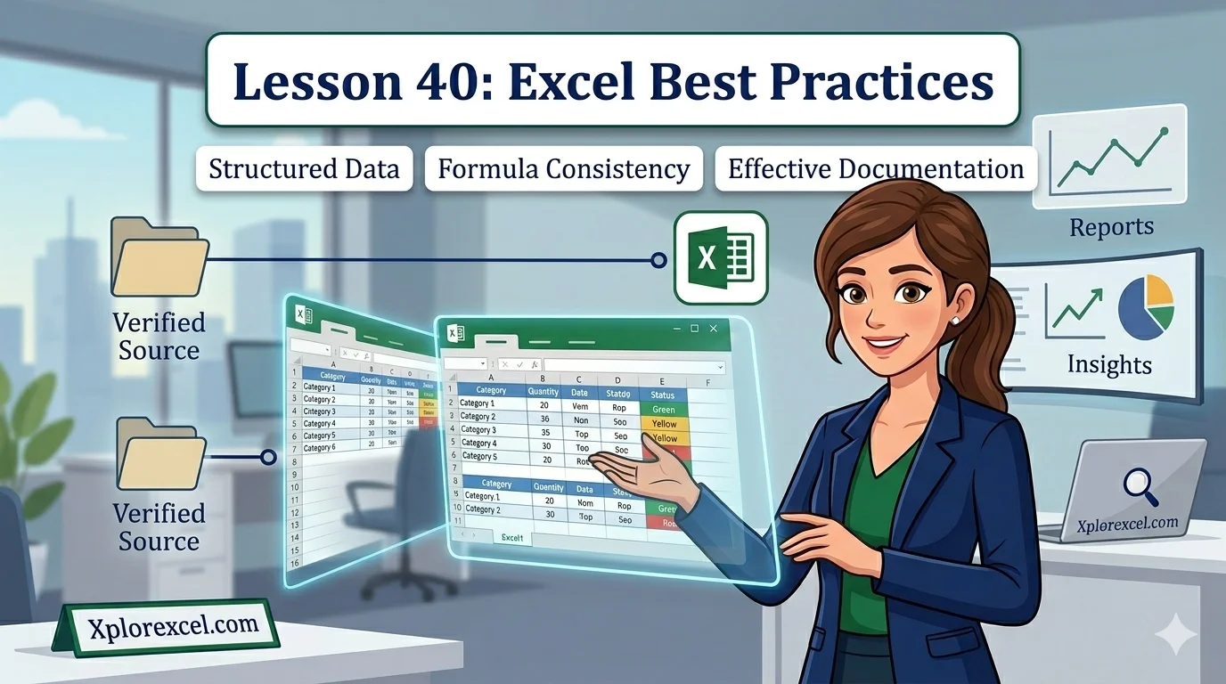 Excel best practices — XplorExcel tutorial