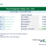 TA DA claim form Excel dashboard