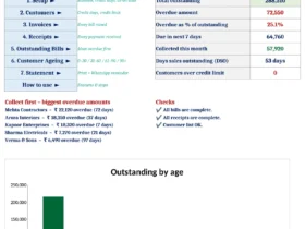 receivables ageing excel dashboard